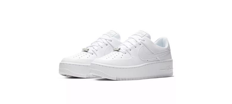 platform white nikes