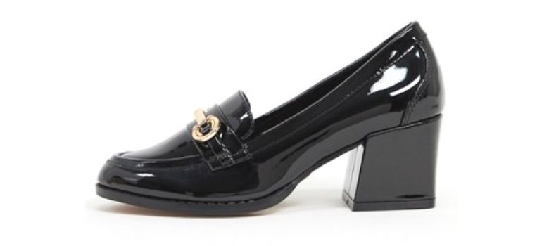 ASOS heeled vegan loafers