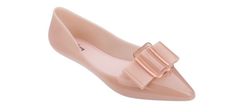 Melissa pink vegan ballet flats