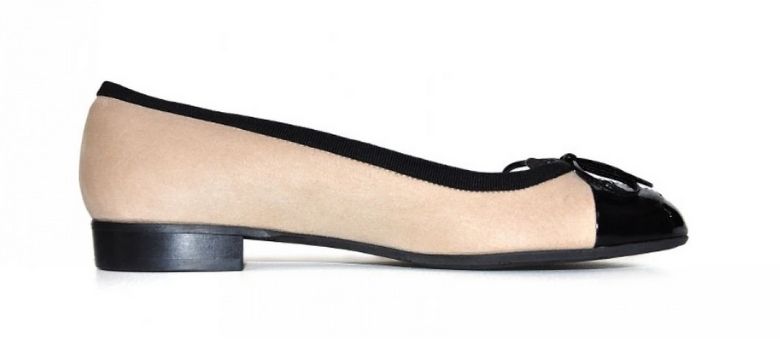 NOAH champagne vegan ballet flats