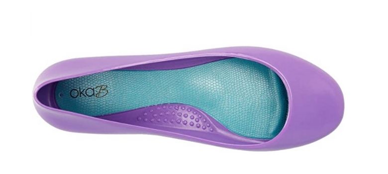 Oka-B purple vegan ballet flats