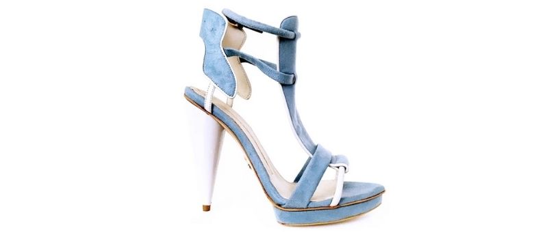 No One's Skin blue vegan wedding shoes