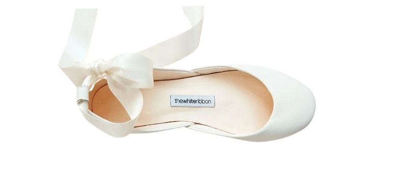 The White Ribbon vegan wedding flats