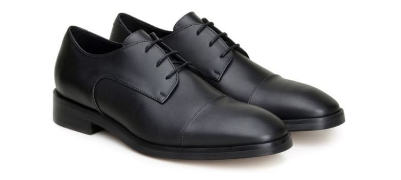 Ahimsa black vegan dress shoes